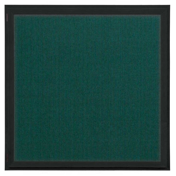 United Visual Products Outdoor Enclosed Combo Board, 72"x36", Black Frame/Blue & Cork UVCB7236ODB-BLUE-CORK - main